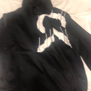Black and white Calvin Klein hoodie used once 14/16 youth
